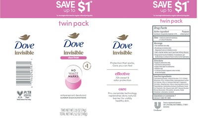 Artwork (Dove Invisible Clear Finish Antiperspirant Deodorant   Artwork)